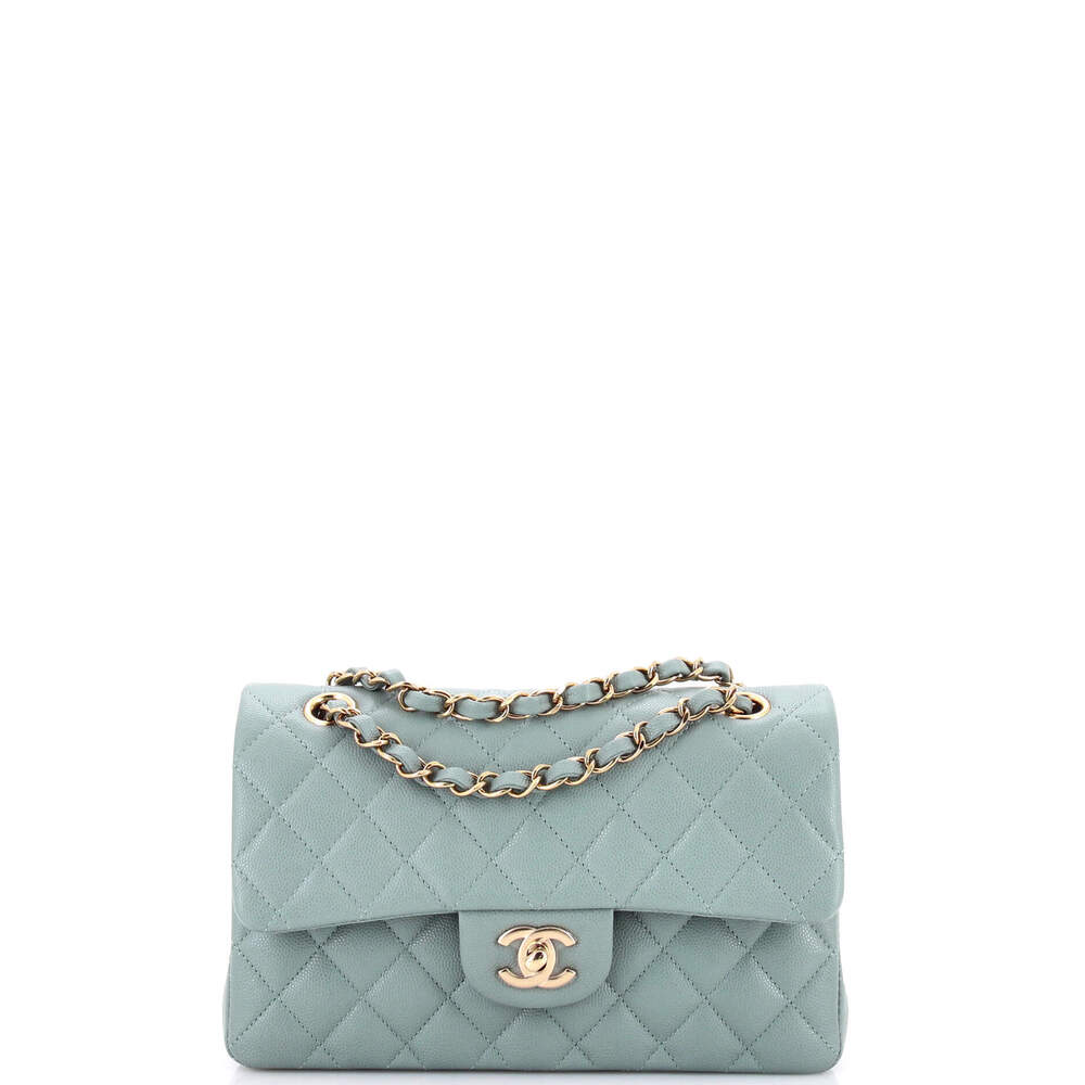Chanel Small Classic Double Flap Bag Quilted Caviar